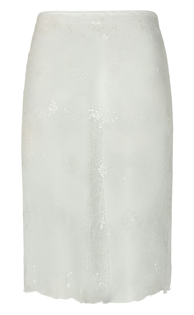 Pieces Skjørt - Natasja - Bright White