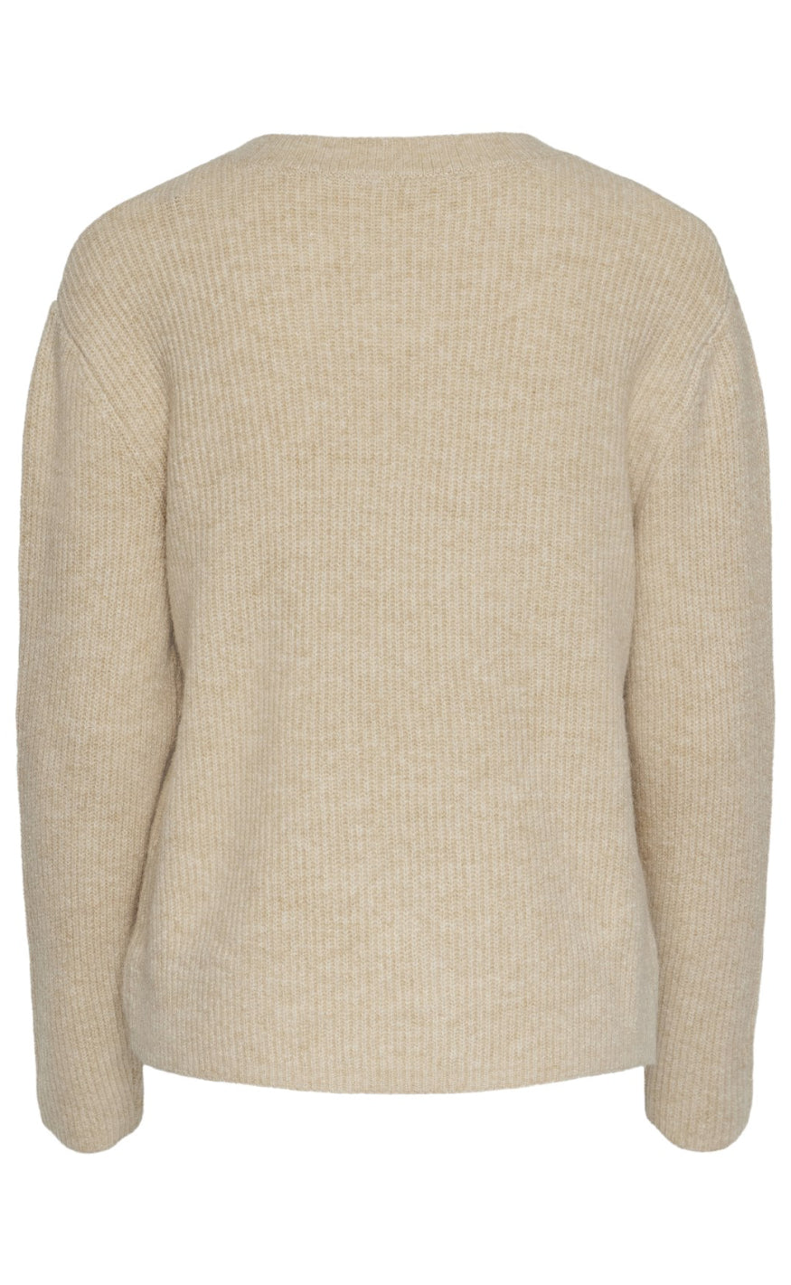 PIECES Cardigan - Silly - White Pepper/Melange