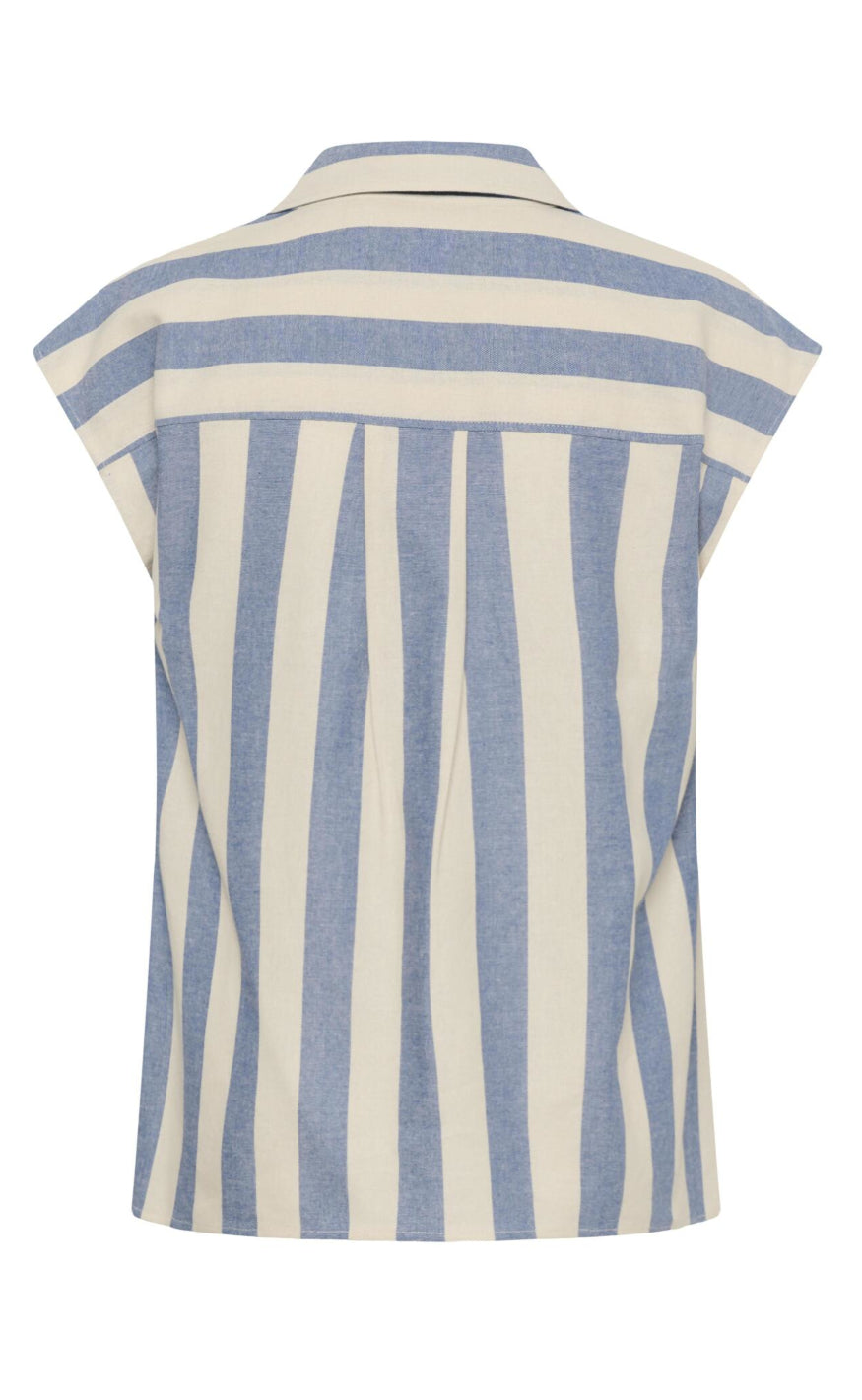 Culture Topp - Kapina - Whitecap/Blue Stripe
