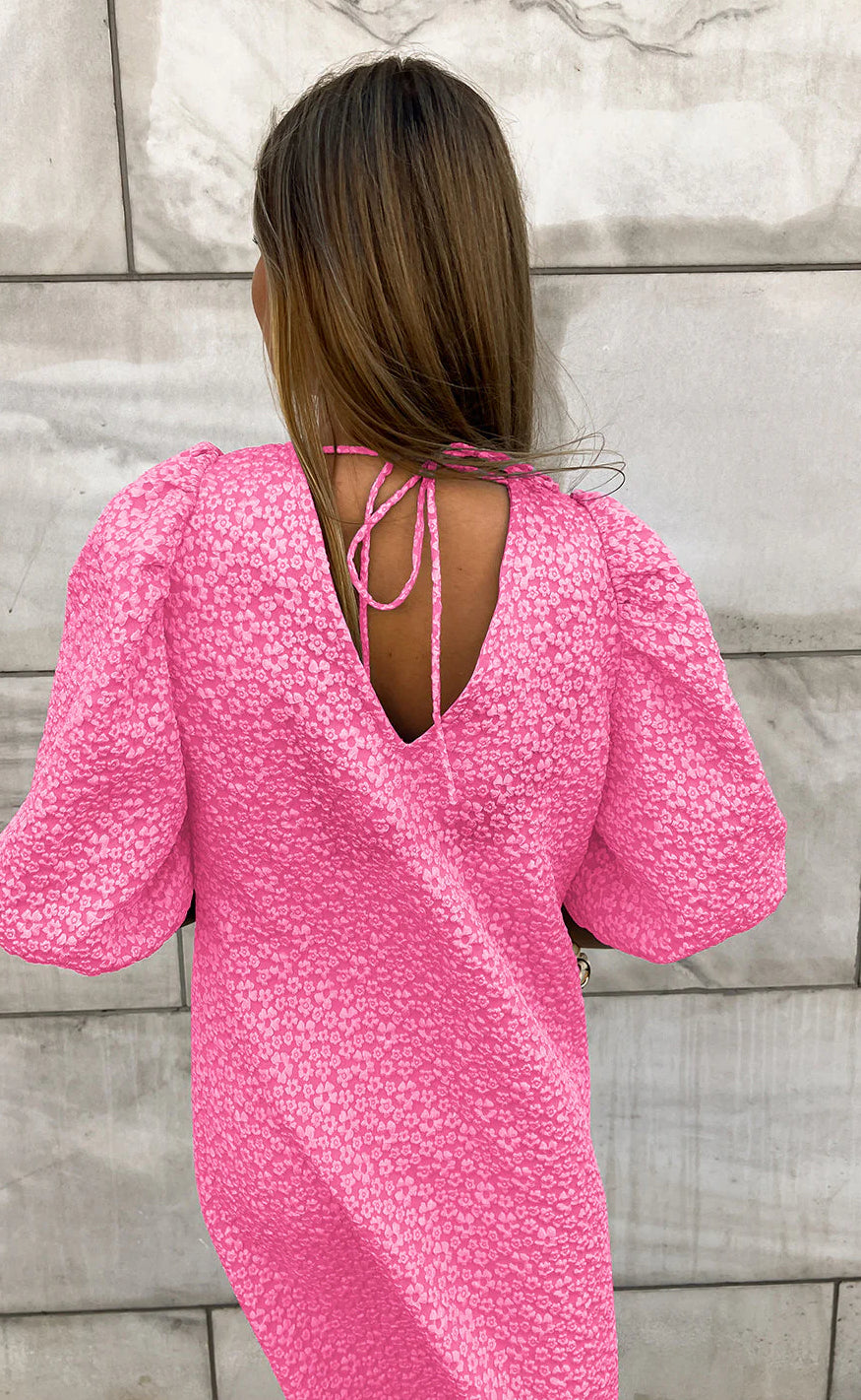 Noella Kjole - Reno Pastis Long - Bright Pink
