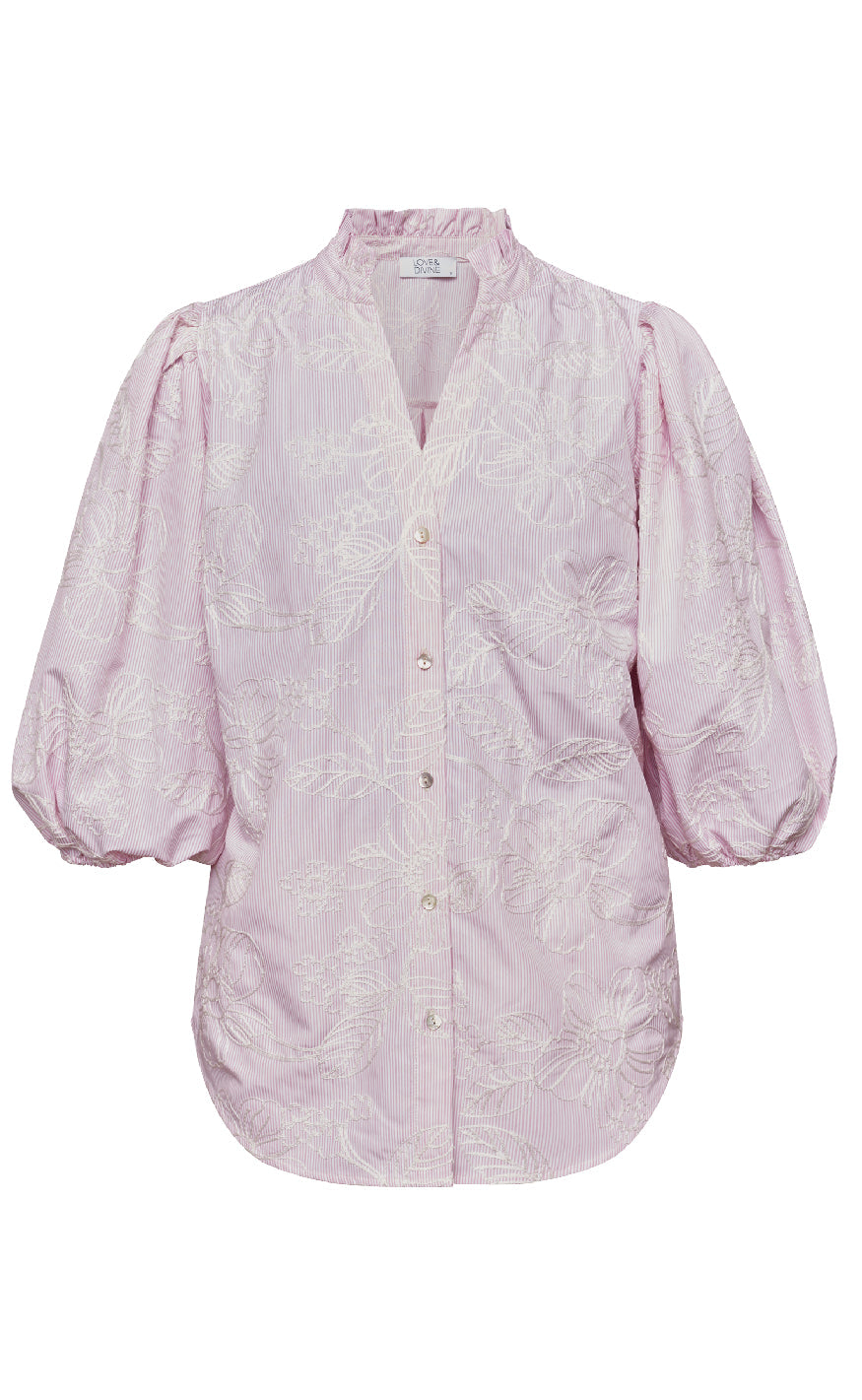 Love & Divine Skjorte - Love456-5 - Pink/Stripe