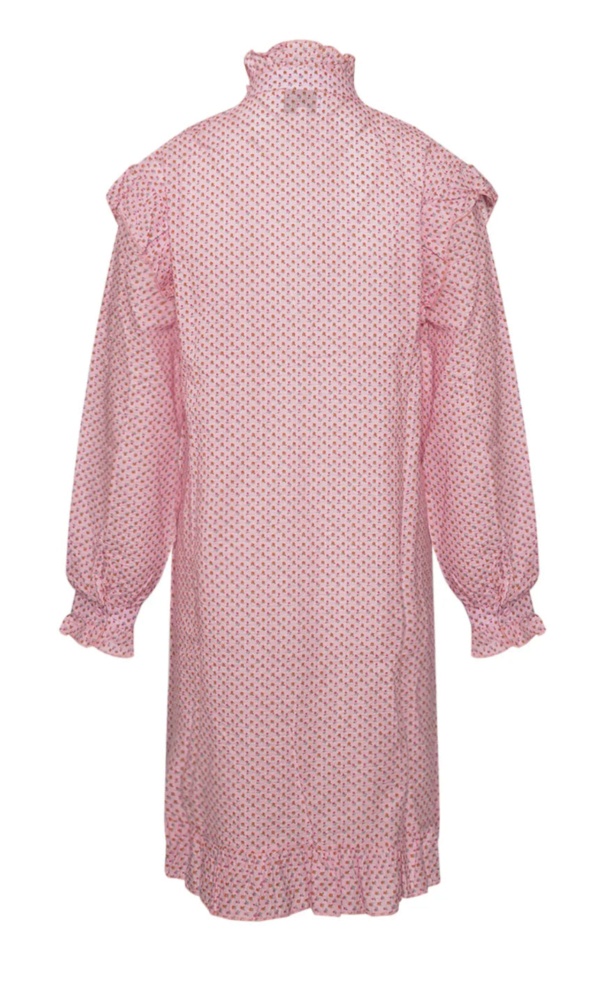 Noella Kjole - Ruby Ruffle - Rose/Pink Apple