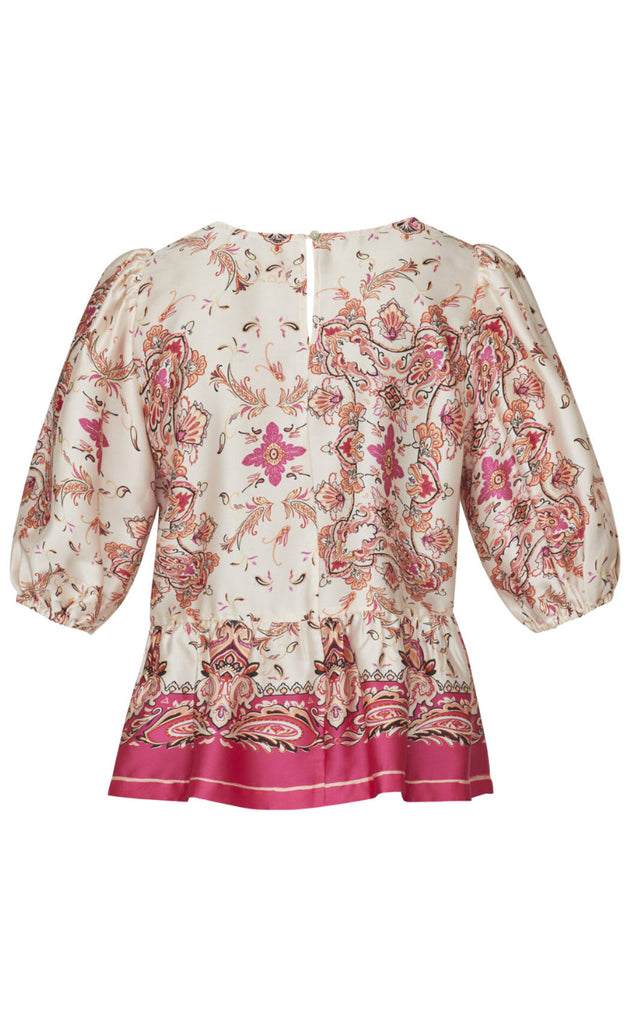 Love & Divine Bluse - Love1155-1 - Pink Paisley