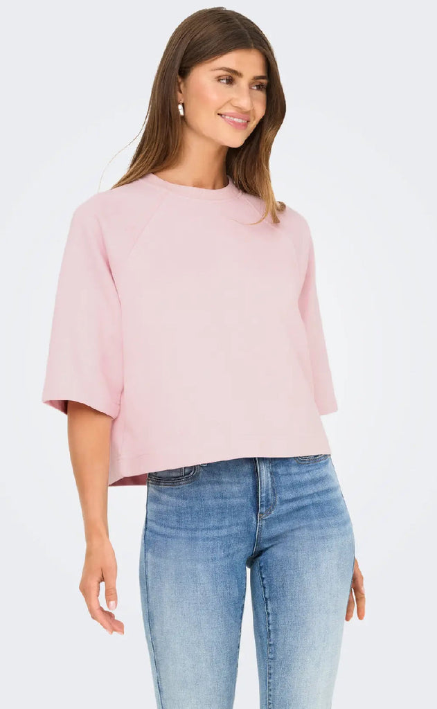 ONLY Bluse - Dasie Raglan - Chalk Pink