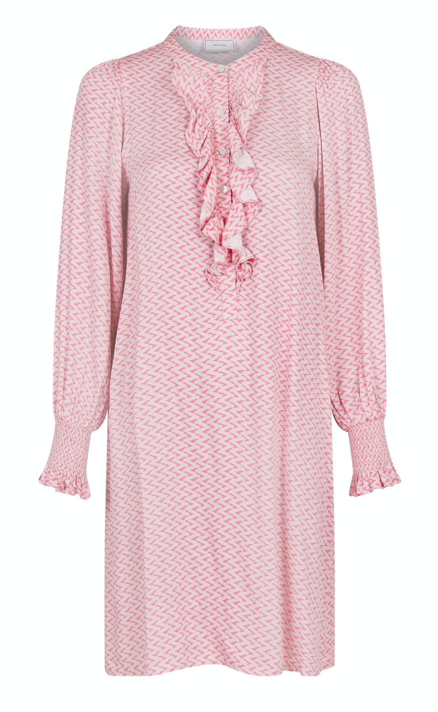 Neo Noir Kjole  - Potts Line Switch - Pink
