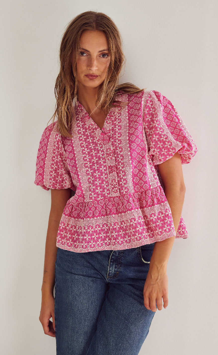 Noella Bluse - Lorraine - Pink Sugar