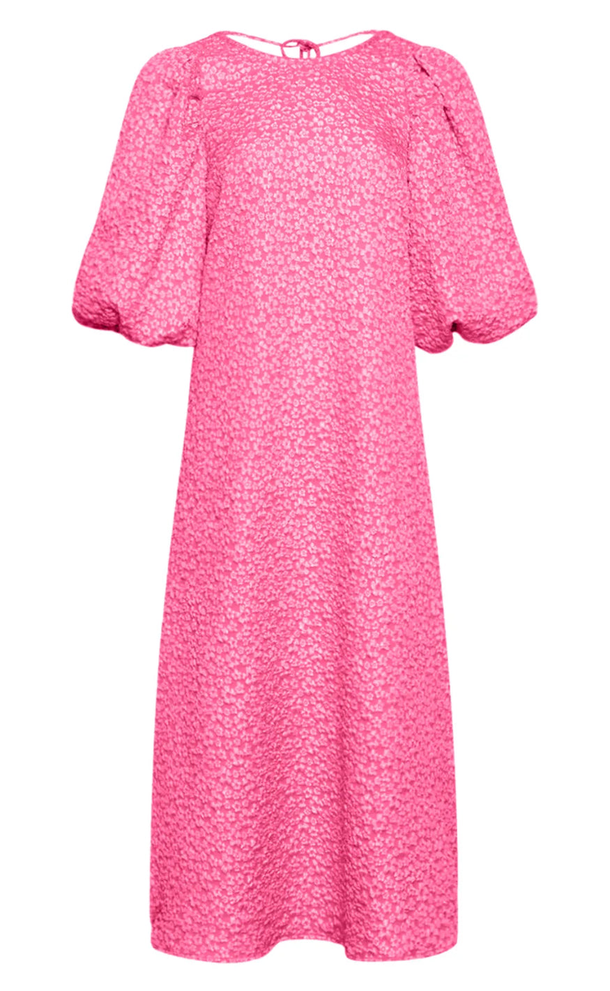 Noella Kjole - Reno Pastis Long - Bright Pink