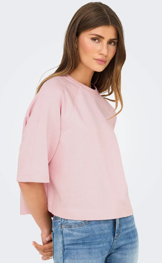 ONLY Bluse - Dasie Raglan - Chalk Pink