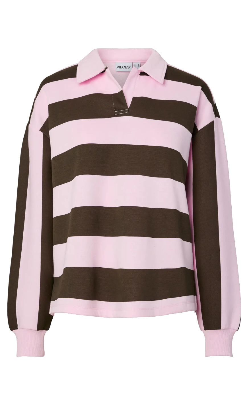 Pieces Bluse - Filucca Loose - Delicioso Pink Tulle