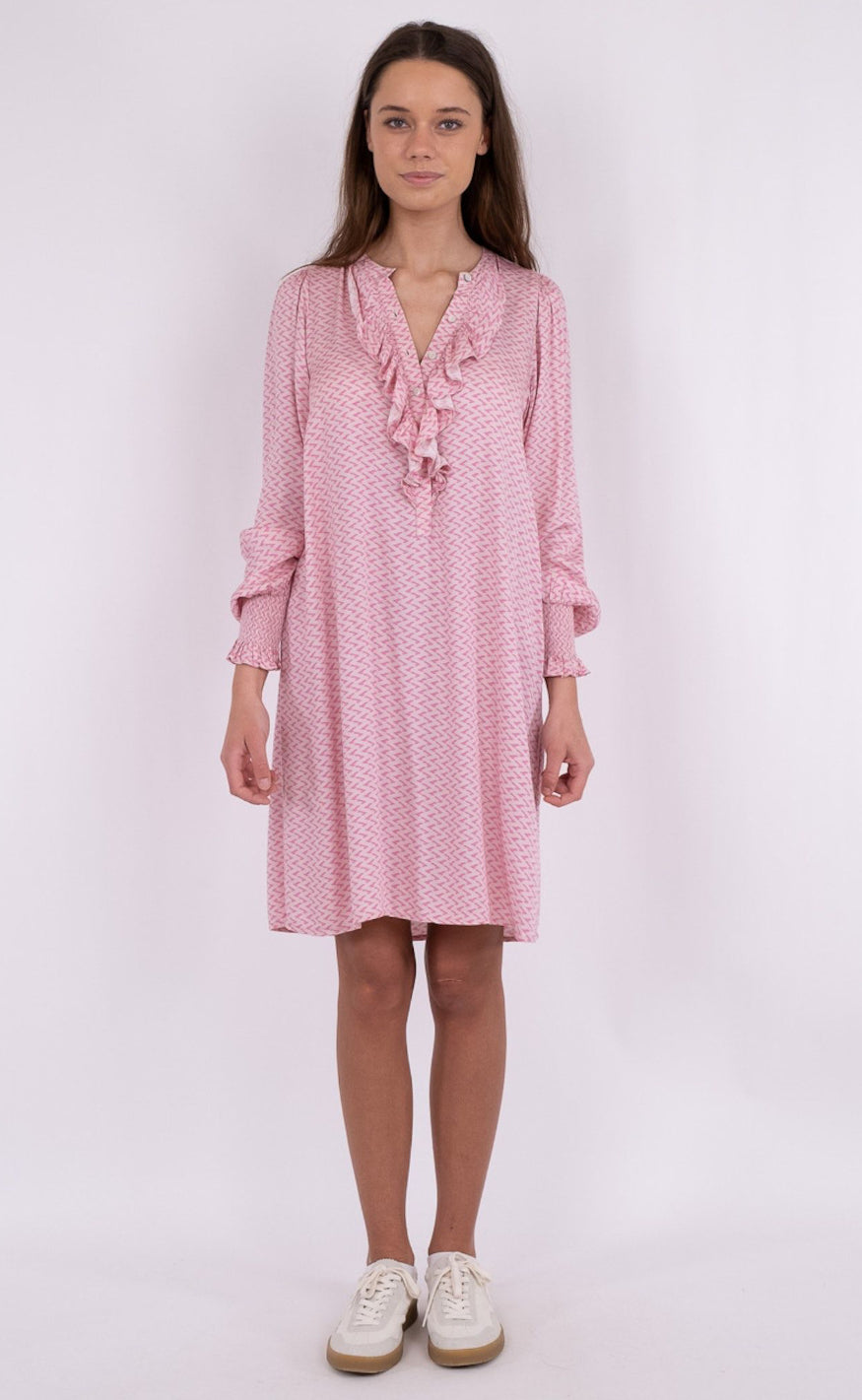 Neo Noir Kjole  - Potts Line Switch - Pink