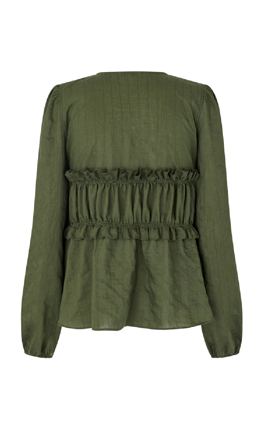 MbyM Bluse - Pipa-M -Pine Green Black Stripe