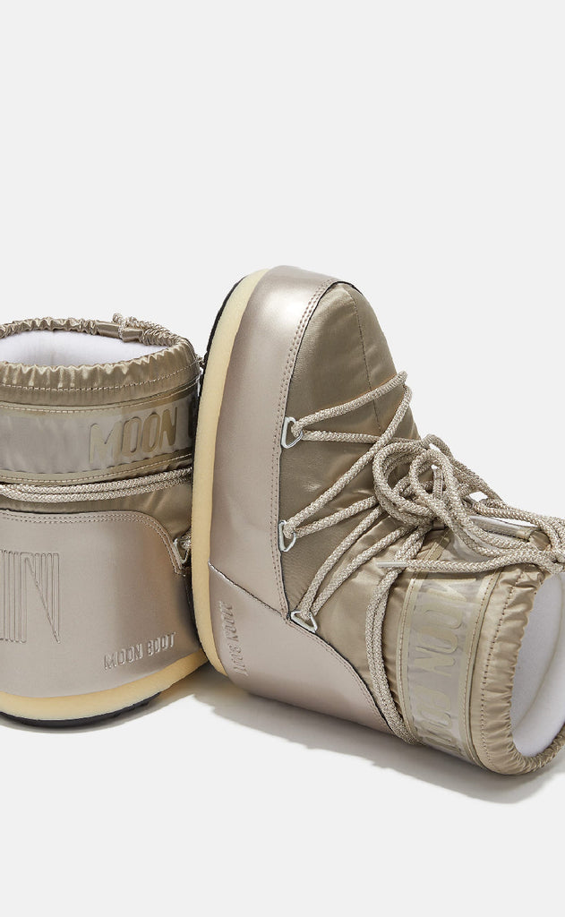 Moon Boot Støvler - Icon Low Glance - Platinum