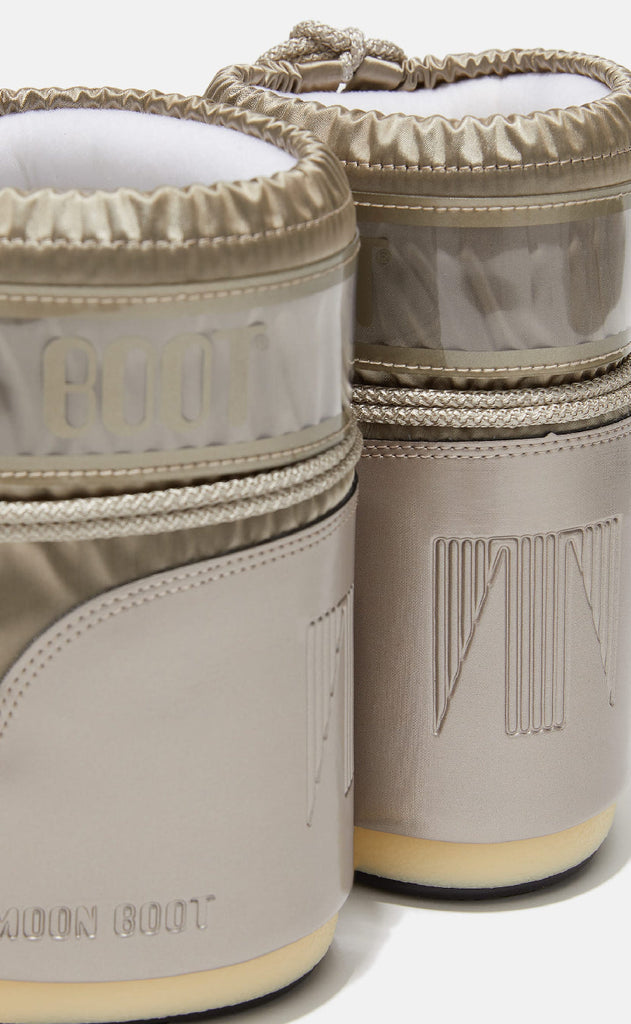 Moon Boot Støvler - Icon Low Glance - Platinum