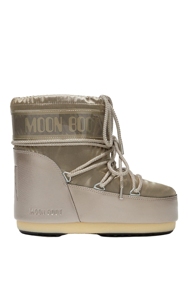 Moon Boot Støvler - Icon Low Glance - Platinum
