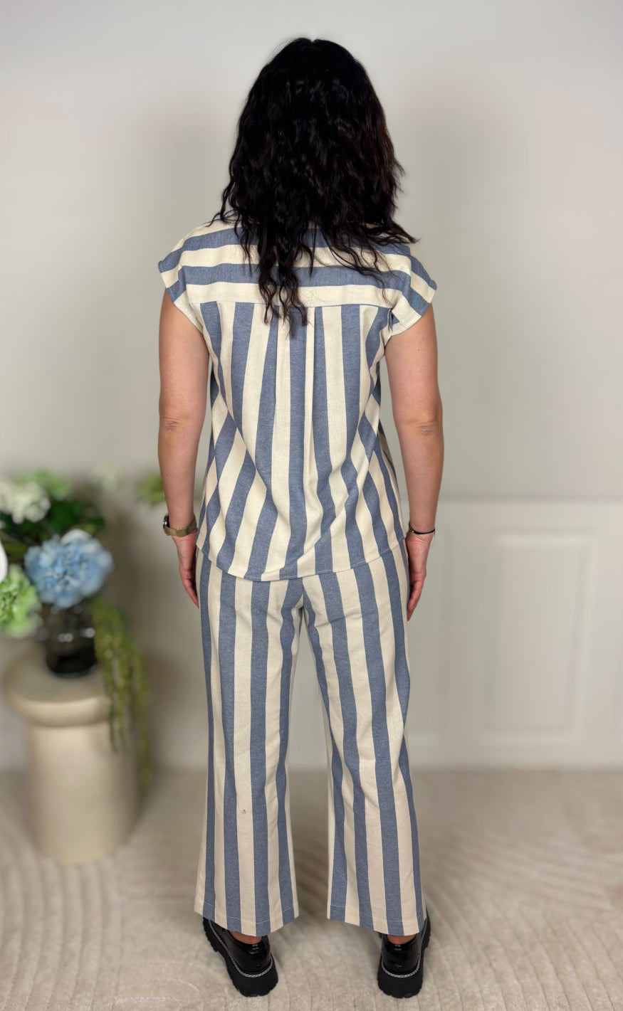 Culture Topp - Kapina - Whitecap/Blue Stripe