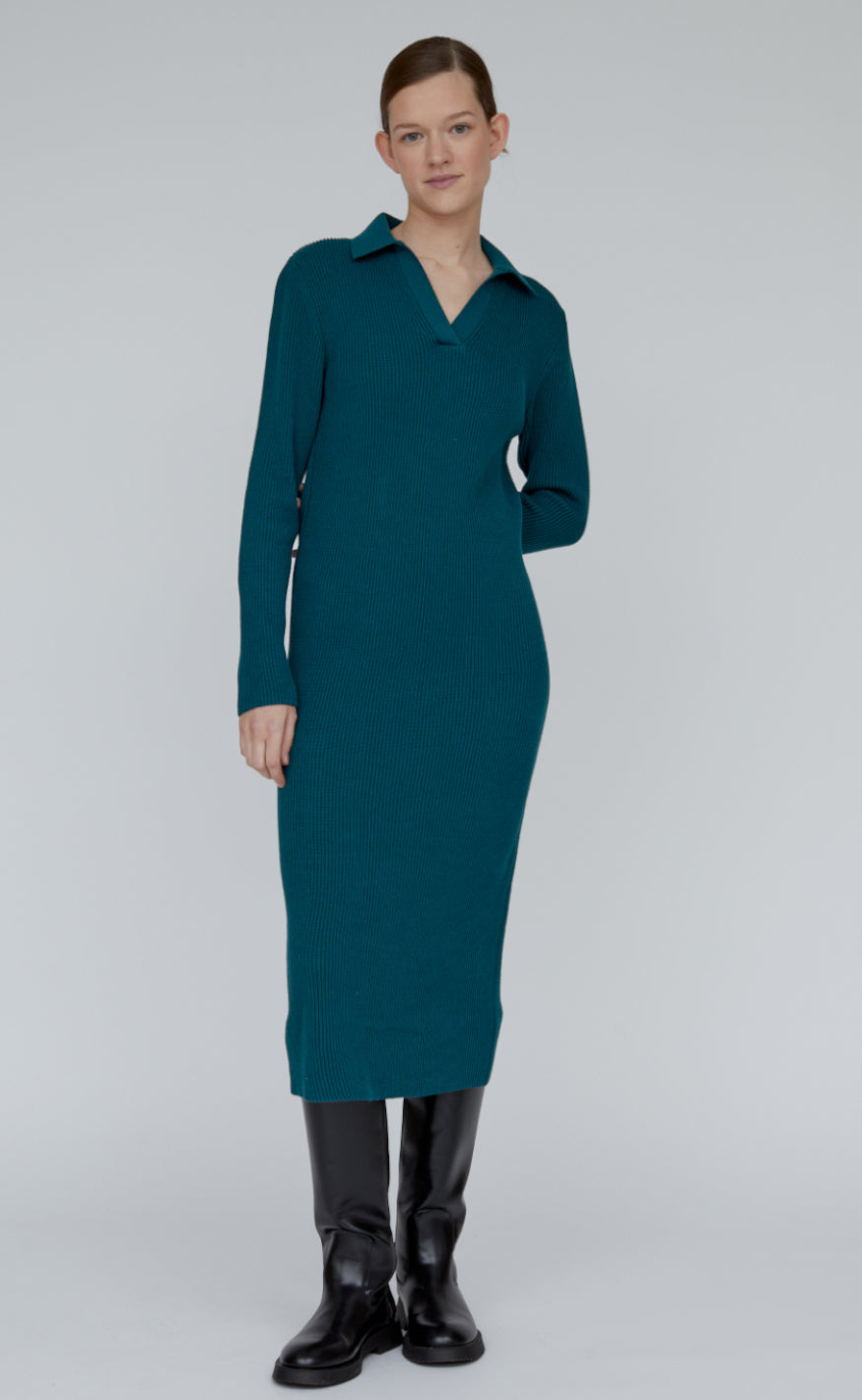 Basic Apparel Kjole - Jemima - Deep Teal