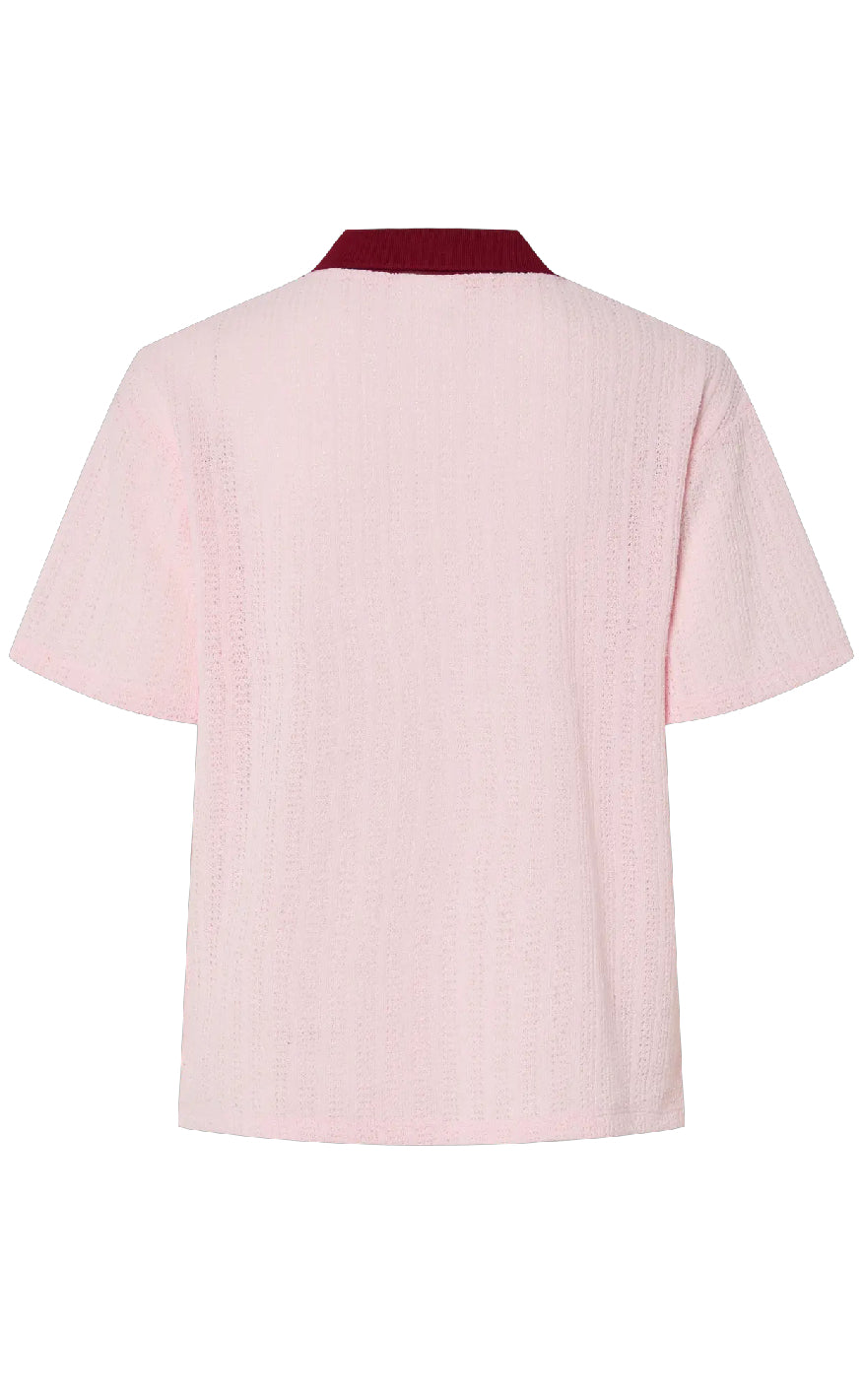 PIECES Bluse - Alysia - Pink Tulle/Rhubarb