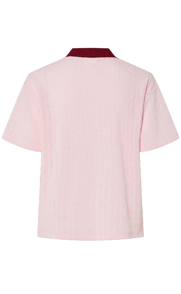 PIECES Bluse - Alysia - Pink Tulle/Rhubarb