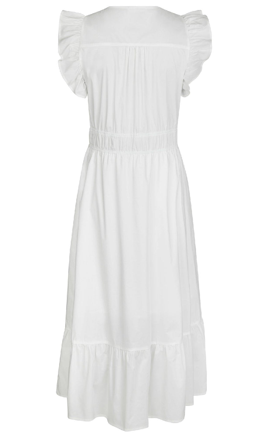 Neo Noir Kjole - Pollana Poplin - White