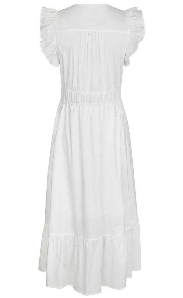 Neo Noir Kjole - Pollana Poplin - White