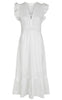 Neo Noir Kjole - Pollana Poplin - White