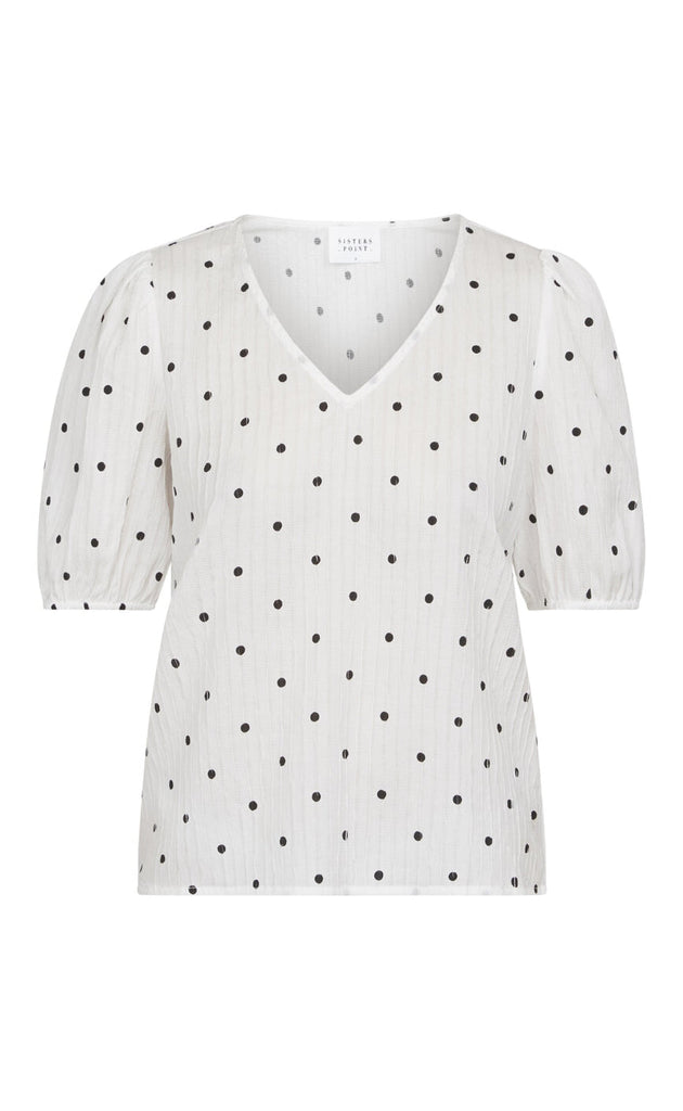 Sisters Point Topp - Esca-SS - Off White/Black
