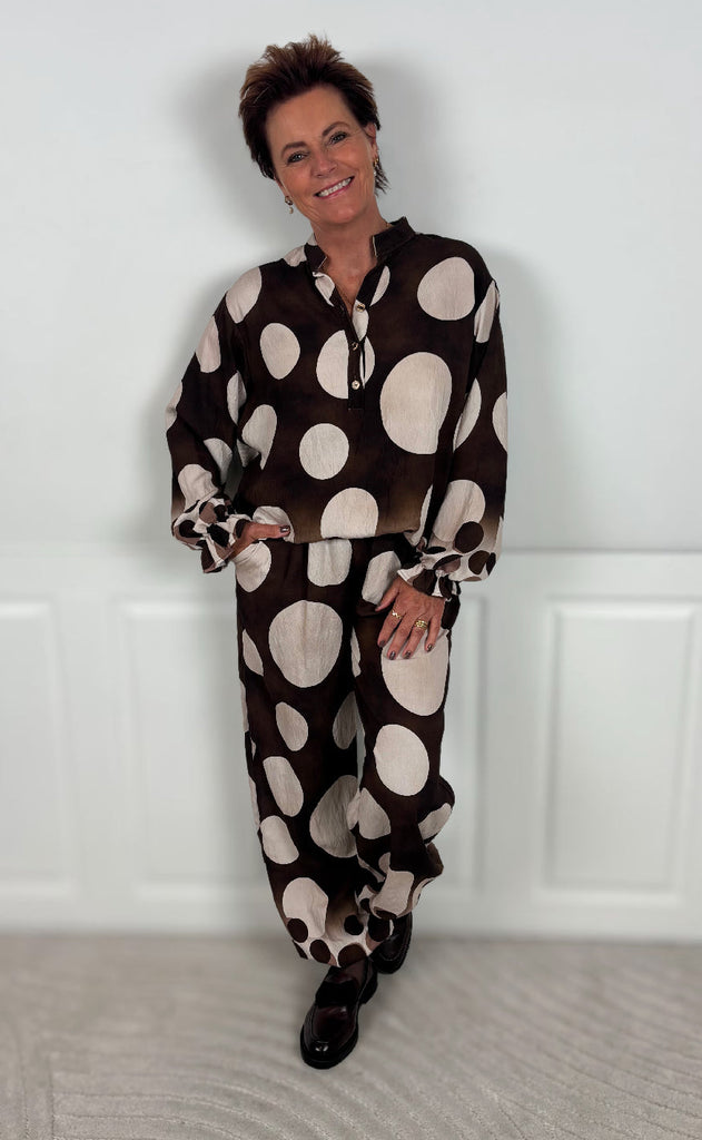 Marta Du Chateau Bluse - Aspen - Marrone