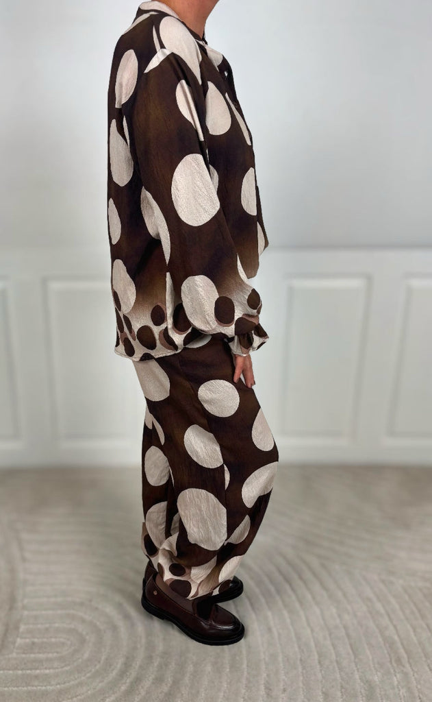 Marta Du Chateau Bluse - Aspen - Marrone