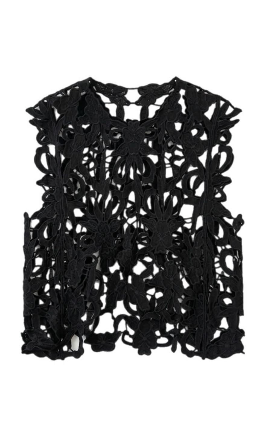 Tim & Simonsen Topp - Gudrun Lace - Black