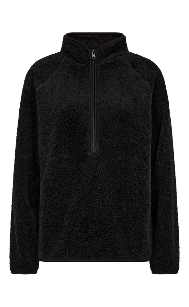 Freequent Pullover - Teddy - Black