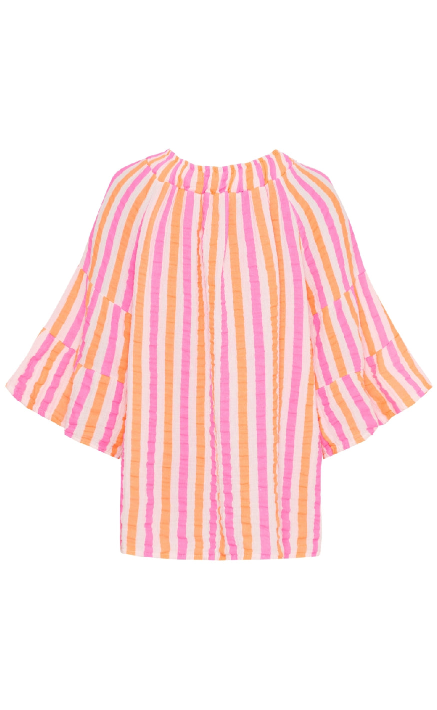 Marta Du Chateau Skjorte - Putte - Orange/Fuxia Stripe