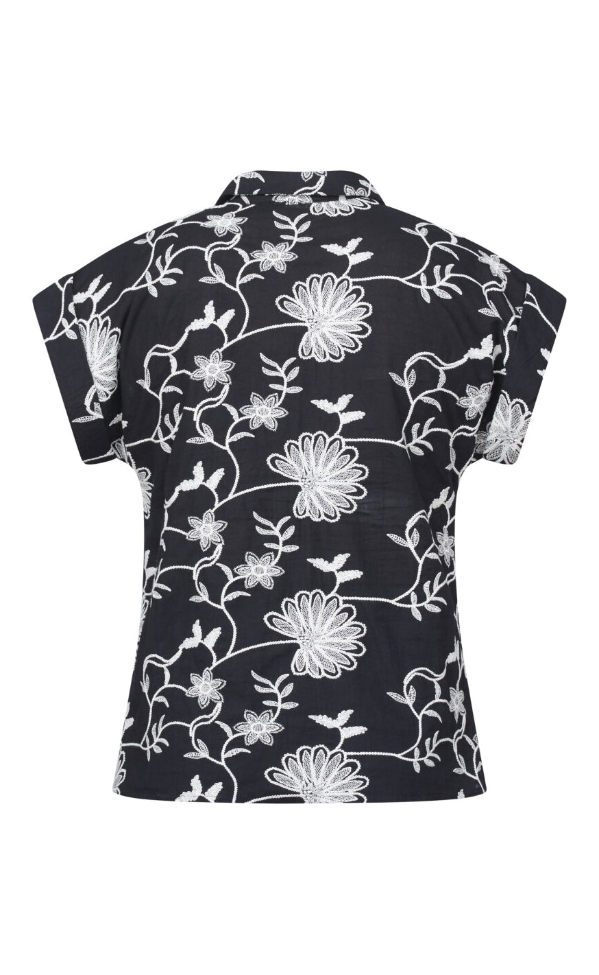 Sisters Point Skjorte - Neva-SH1 - Black/Cream
