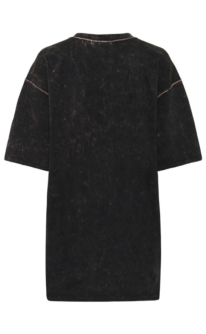 Gestuz T-shirt - Neia - Black Brown Washed