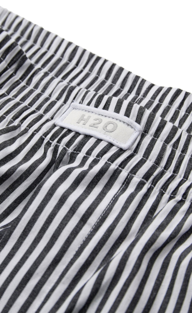 H2O Shorts - Rønne Essential Pajamas - Black/White Stripe