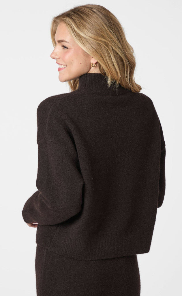 Neo Noir Bluse - Paulina - Dark Brown