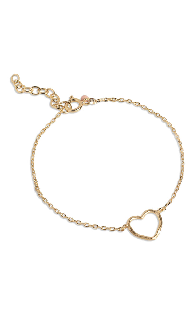 ENAMEL Copenhagen Armbånd - Organic Heart - Gold Colour