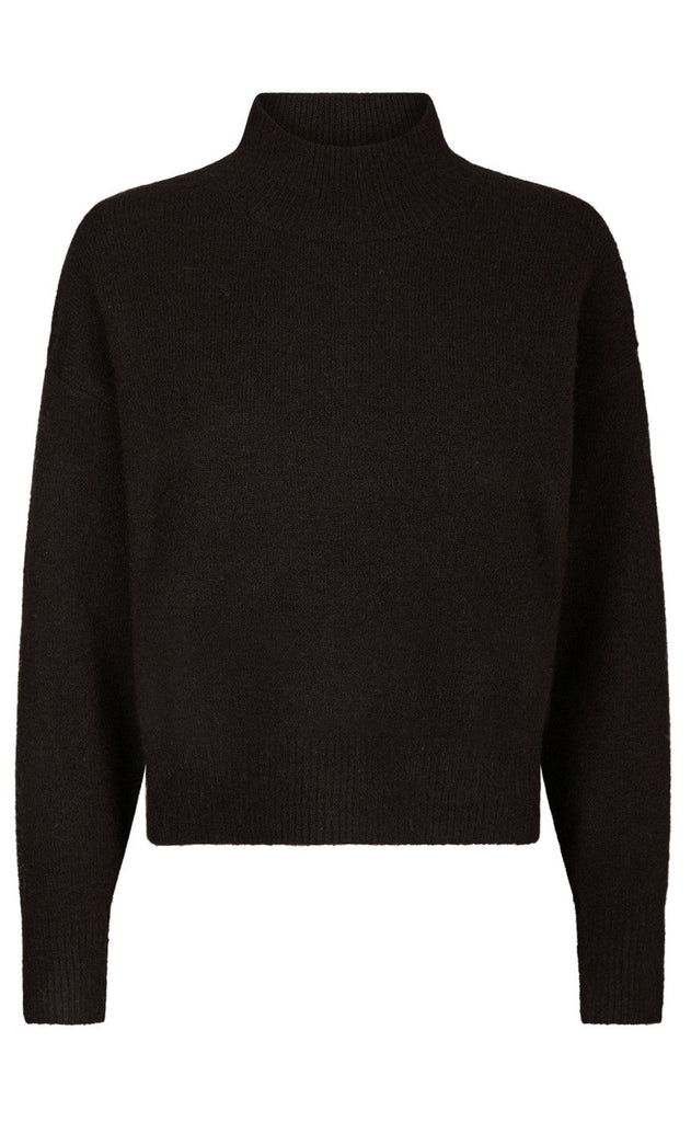 Neo Noir Bluse - Paulina - Dark Brown