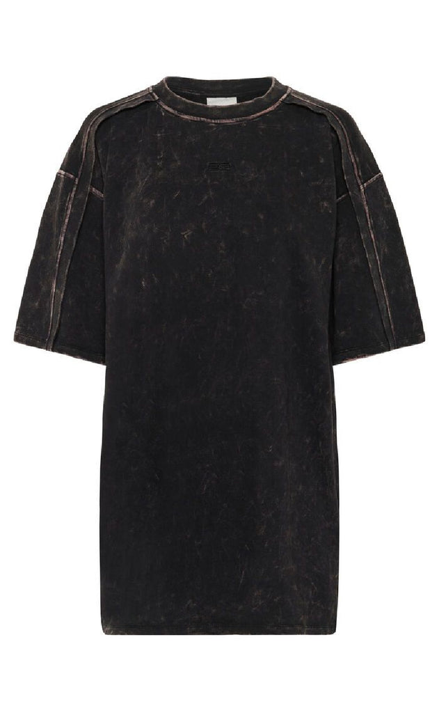 Gestuz T-shirt - Neia - Black Brown Washed