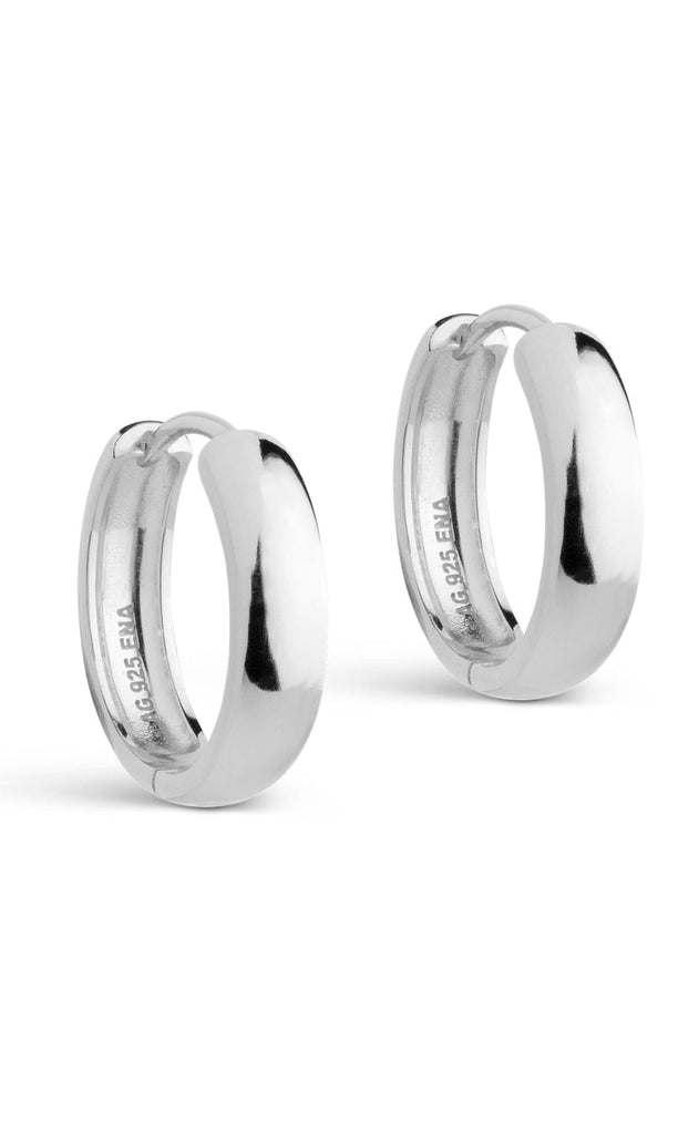 Enamel Copenhagen Øreringer - Classic 20 mm - Silver Colour