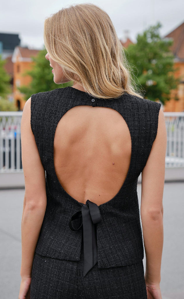 Neo Noir Bluse - Rafli - Black