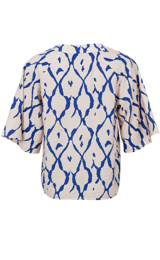 Black Colour Bluse - Chloe - Blue