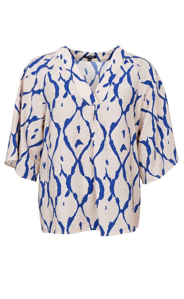 Black Colour Bluse - Chloe - Blue