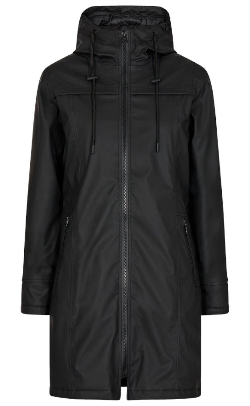 Freequent Jakke - Rain - Black