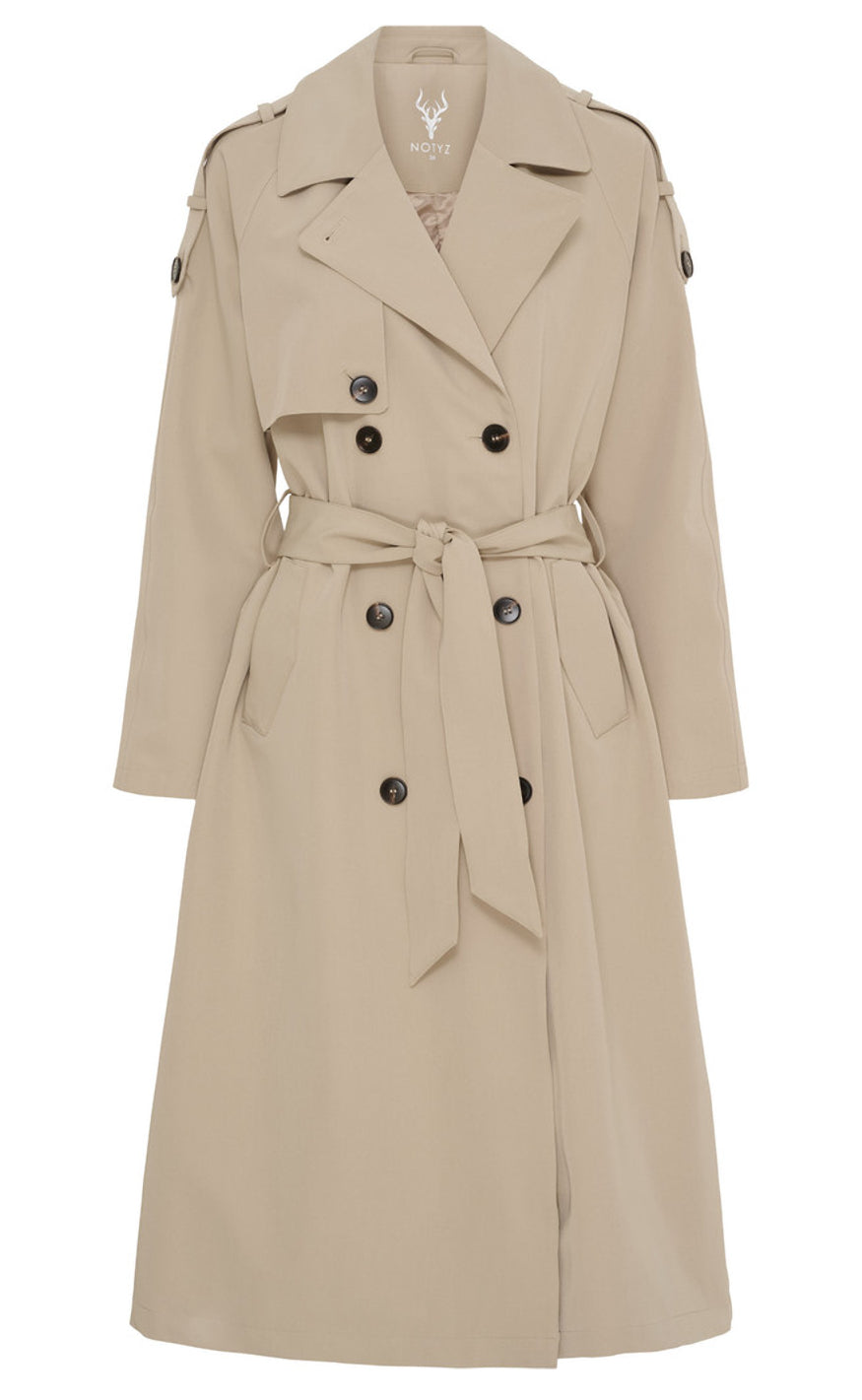 Notyz Jakke - Rain Trenchcoat - Sand