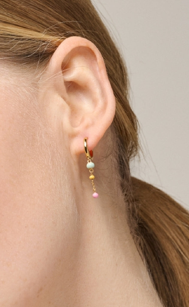 ENAMEL Copenhagen Øreringer - Lola Bold Hoops - Rainbow