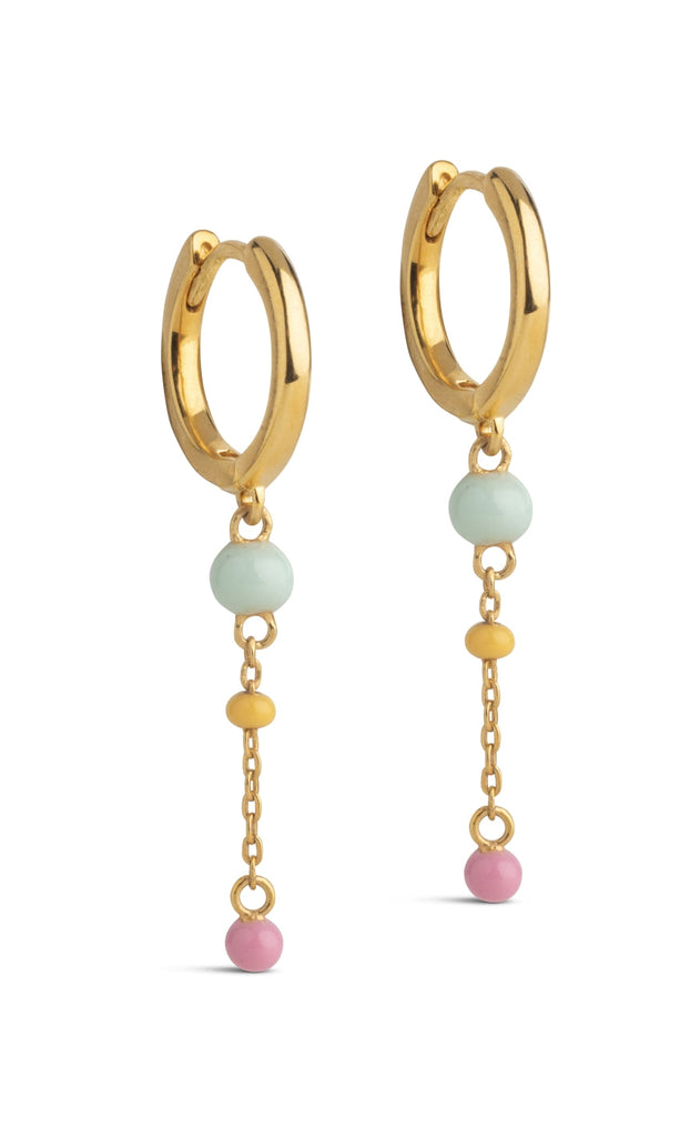 ENAMEL Copenhagen Øreringer - Lola Bold Hoops - Rainbow