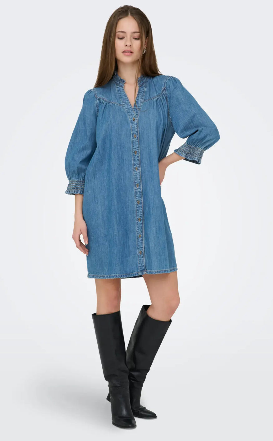 ONLY Kjole - Raya - Medium Blue Denim