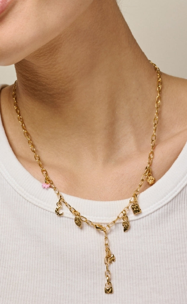 ENAMEL Copenhagen Vedhæng - Locked Love - Gold Colour