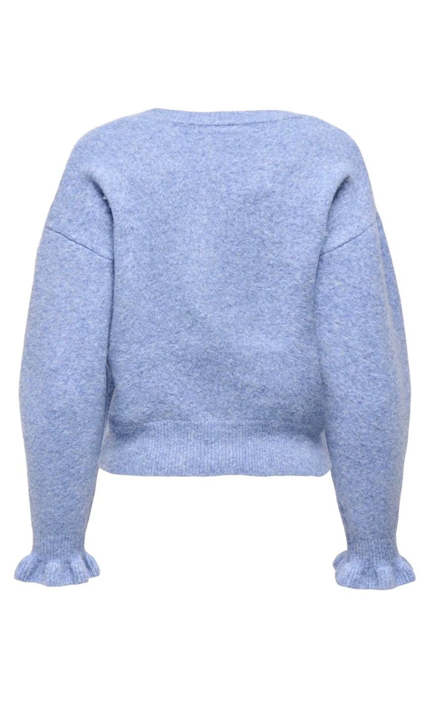 ONLY Cardigan - Rima - Ultramarine Melange/Pearl button
