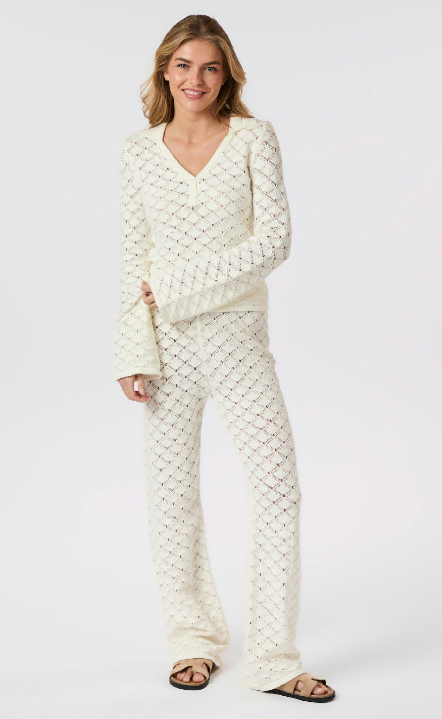 Neo Noir Bukser - Rizzy Chrochet - Off White